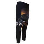 Leiopython Snake Print Men's Compression Pants