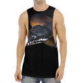 Leiopython Snake Print Men's Muscle Tank Top