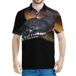 Leiopython Snake Print Men's Polo Shirt