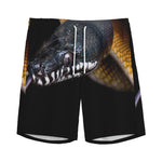 Leiopython Snake Print Men's Sports Shorts