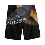 Leiopython Snake Print Men's Sports Shorts