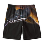 Leiopython Snake Print Men's Swim Trunks