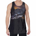 Leiopython Snake Print Men's Velvet Tank Top