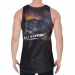 Leiopython Snake Print Men's Velvet Tank Top