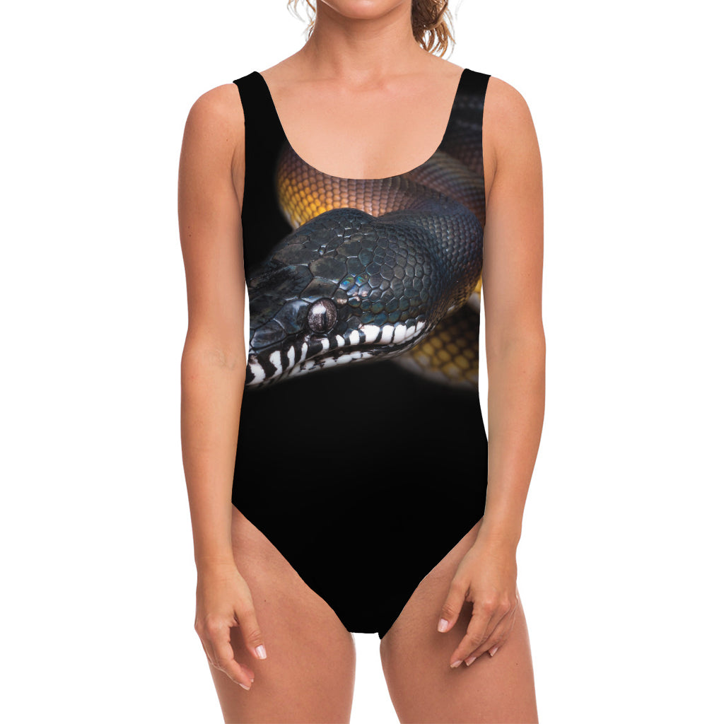 Leiopython Snake Print One Piece Swimsuit