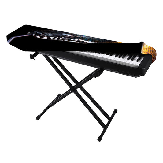 Leiopython Snake Print Piano Keyboard Cover