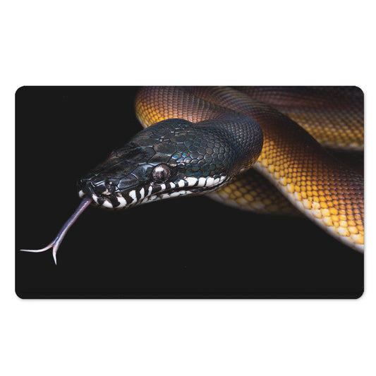 Leiopython Snake Print Polyester Doormat