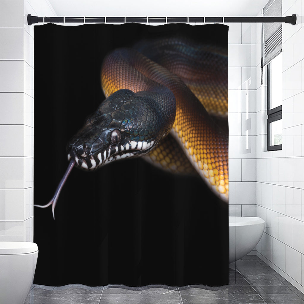 Leiopython Snake Print Premium Shower Curtain