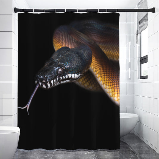 Leiopython Snake Print Premium Shower Curtain