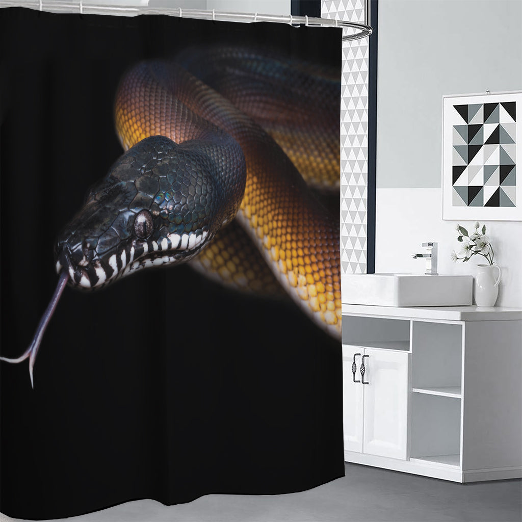 Leiopython Snake Print Premium Shower Curtain