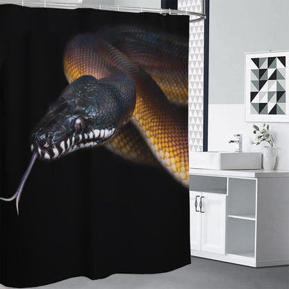 Leiopython Snake Print Premium Shower Curtain