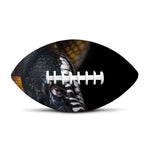 Leiopython Snake Print Rugby Ball
