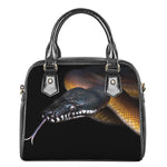 Leiopython Snake Print Shoulder Handbag