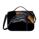 Leiopython Snake Print Shoulder Strap Bible Bag