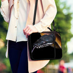 Leiopython Snake Print Shoulder Strap Bible Bag