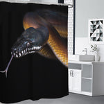 Leiopython Snake Print Shower Curtain