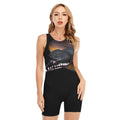 Leiopython Snake Print Sleeveless One Piece Swimsuit