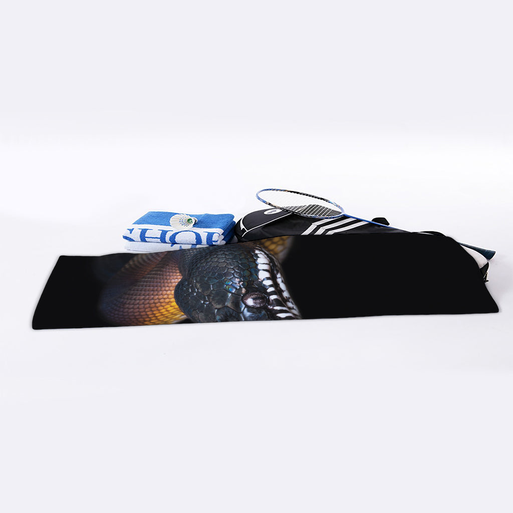 Leiopython Snake Print Sports Towel