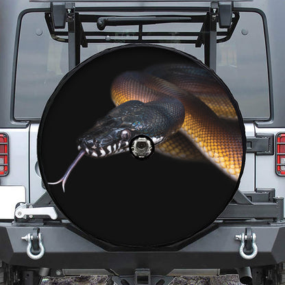 Leiopython Snake Print Tire Cover With Camera Hole