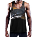 Leiopython Snake Print Men's Workout Tank Top