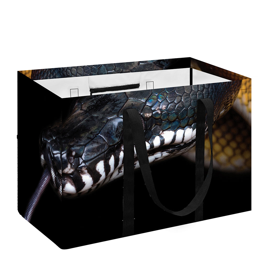 Leiopython Snake Print Utility Tote Bag