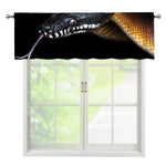 Leiopython Snake Print Window Valance