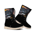 Leiopython Snake Print Winter Boots