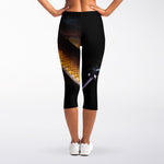 Leiopython Snake Print Women's Capri Leggings