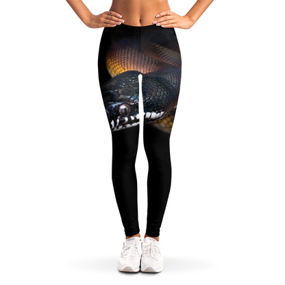 Leiopython Snake Print Women's Leggings