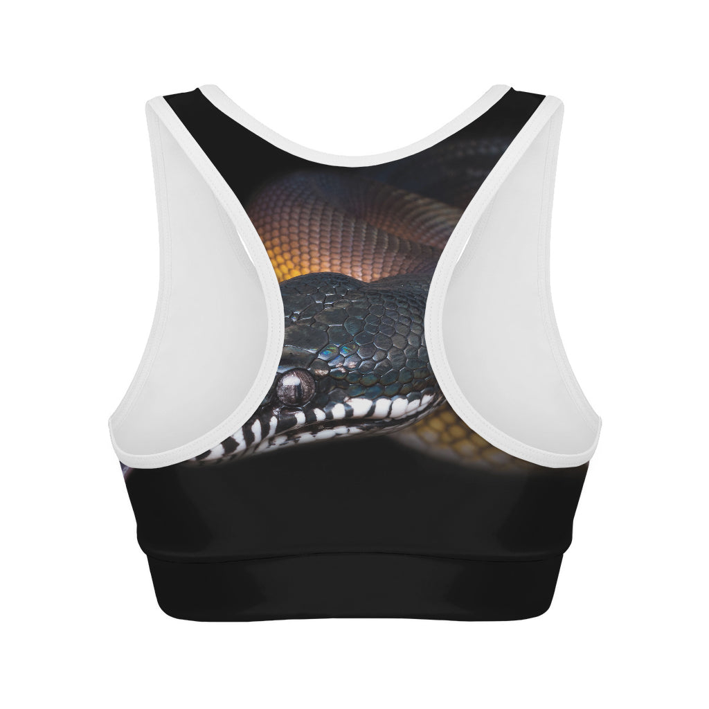 Leiopython Snake Print Women's Sports Bra