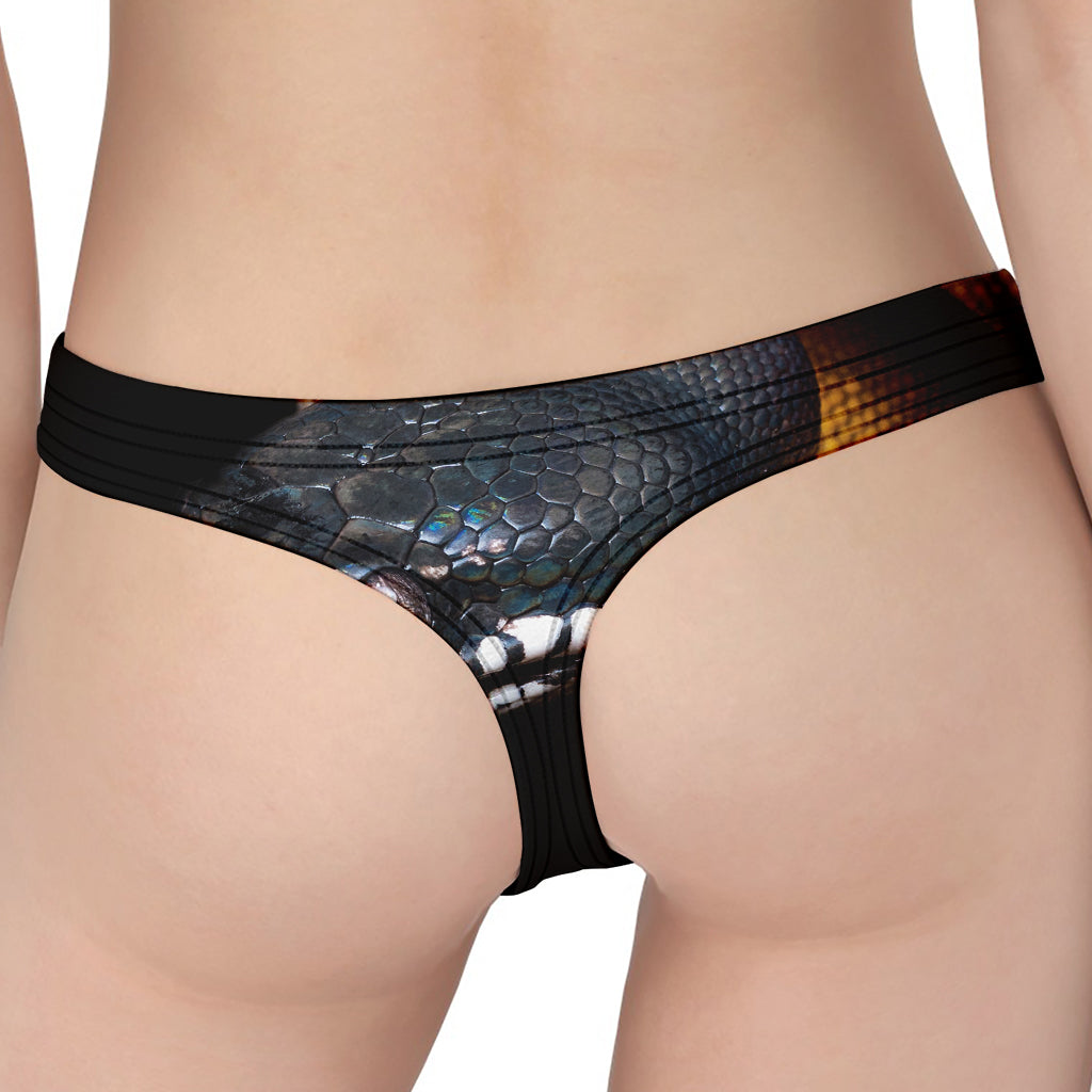 Leiopython Snake Print Women's Thong
