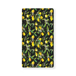 Lemon And Flower Pattern Print Baby Crib Sheet