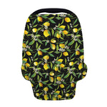 Lemon And Flower Pattern Print Baby Seat Cover