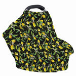 Lemon And Flower Pattern Print Baby Seat Cover