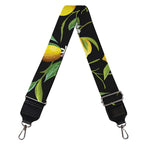 Lemon And Flower Pattern Print Bag Strap