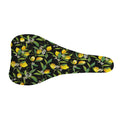 Lemon And Flower Pattern Print Bicycle Seat Cover