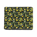 Lemon And Flower Pattern Print Bifold Wallet