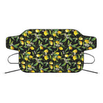 Lemon And Flower Pattern Print Car Windshield Snow Cover