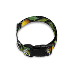 Lemon And Flower Pattern Print Dog Collar