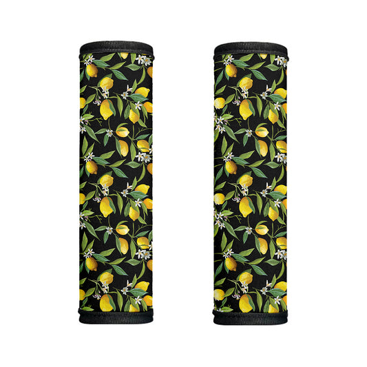 Lemon And Flower Pattern Print Handle Covers
