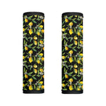 Lemon And Flower Pattern Print Handle Covers