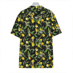 Lemon And Flower Pattern Print Hawaiian Shirt