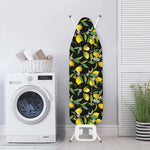 Lemon And Flower Pattern Print Ironing Board Cover