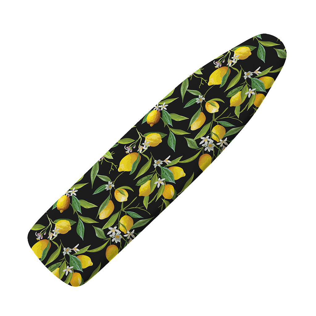 Lemon And Flower Pattern Print Ironing Board Cover