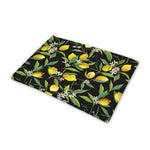 Lemon And Flower Pattern Print Pet Cooling Mat Cover