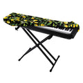 Lemon And Flower Pattern Print Piano Keyboard Cover