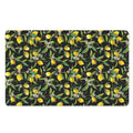 Lemon And Flower Pattern Print Polyester Doormat