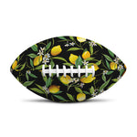 Lemon And Flower Pattern Print Rugby Ball