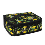 Lemon And Flower Pattern Print Small Lunch Bag