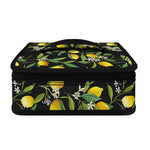Lemon And Flower Pattern Print Small Lunch Bag